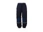 Pantalon de survêtement bleu foncé pour enfants avec bandes réfléchissantes et genouillères.