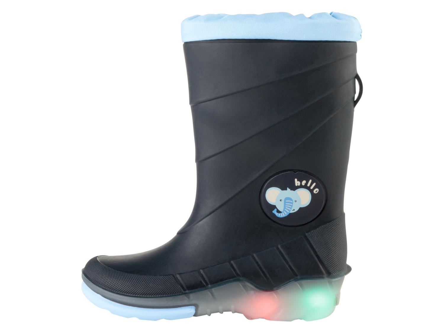 Bottes de pluie clignotantes enfant LIDL