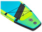 Un paddleboard gonflable avec le logo 'Force' et un design turquoise et jaune.