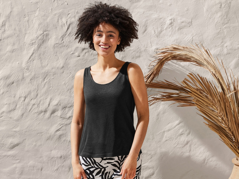 Aller en mode plein écran : esmara® Débardeur effet lin femme - Image 3