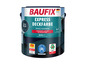 Un pot de peinture pour terrasse Baufix Express Deckfarba en bleu saphir, adapté au bois et à la maçonnerie.
