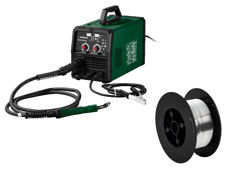 Soudeuse Parkside PMSG 200 A2 avec fil de soudure.