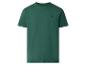 T-shirt vert à manches courtes avec un petit logo brodé sur la poitrine.