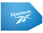 Un tapis de fitness bleu Reebok.
