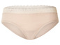 Culotte beige en dentelle
