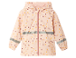 Imperméable rose à pois pour enfants.
