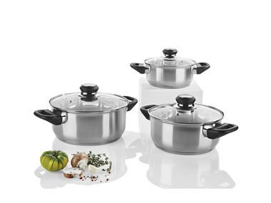 ERNESTO® Set de 3 faitouts en acier inoxydable