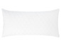 Un oreiller blanc matelassé.