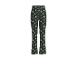 Pantalon de pyjama vert foncé avec motif festif de pain d'épices