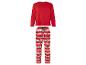 Pyjama rouge avec motif de Noël, imprimé bonhomme en pain d'épices.