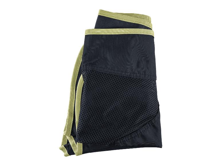 Sac de transport noir avec filet, pliable.