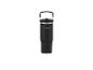 Thermos SilverCrest noir avec poignée.