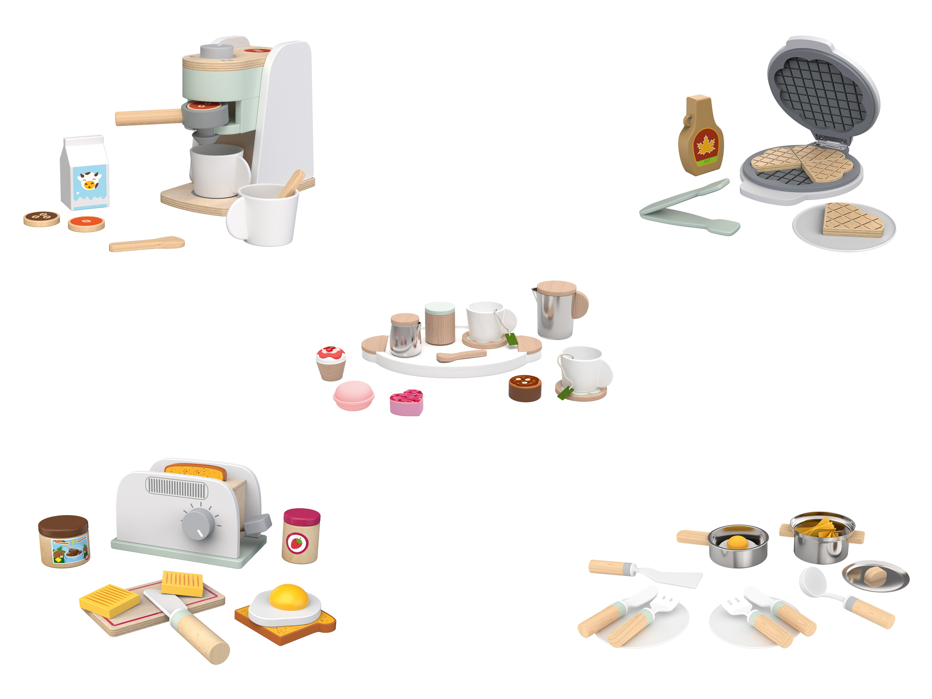 Playtive Set d'accessoires de cuisine en bois