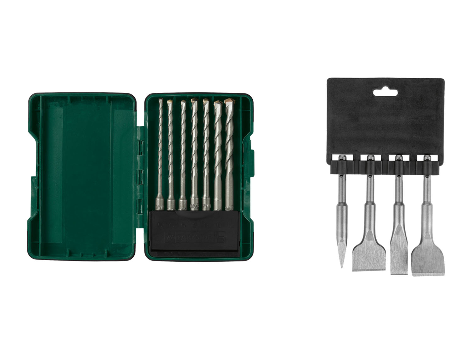 PARKSIDE® Set de forets à marteau SDS PBS 7 A2 / Set de burins courts SDS PRMS 4 A1