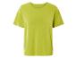 T-shirt vert lime à manches courtes.