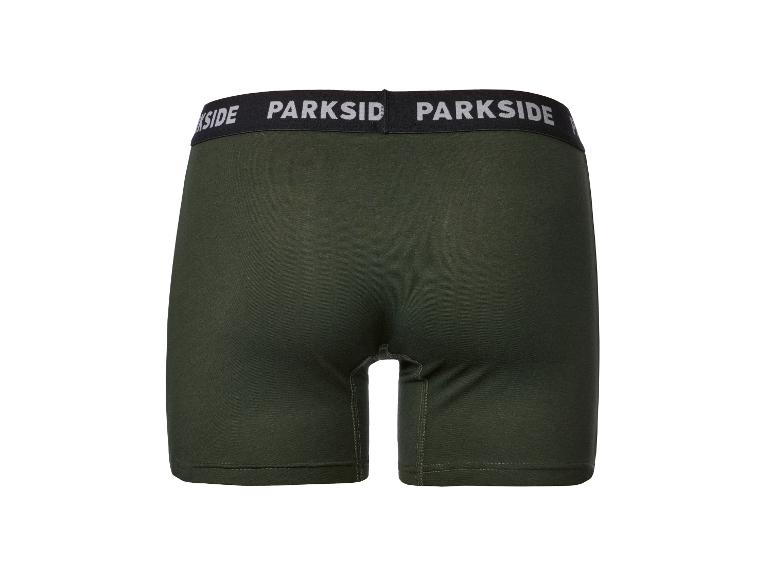 Boxer homme Parkside vert foncé, vue de dos.