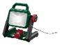 Une lampe de travail LED Parkside verte avec cordon.
