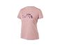 T-shirt de sport Crivit pour femme à manches courtes rose avec logo à motifs