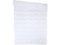 Couette blanche matelassée avec un motif à carreaux subtil