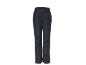 Pantalon de ski bleu foncé avec taille ajustable et poches zippées.