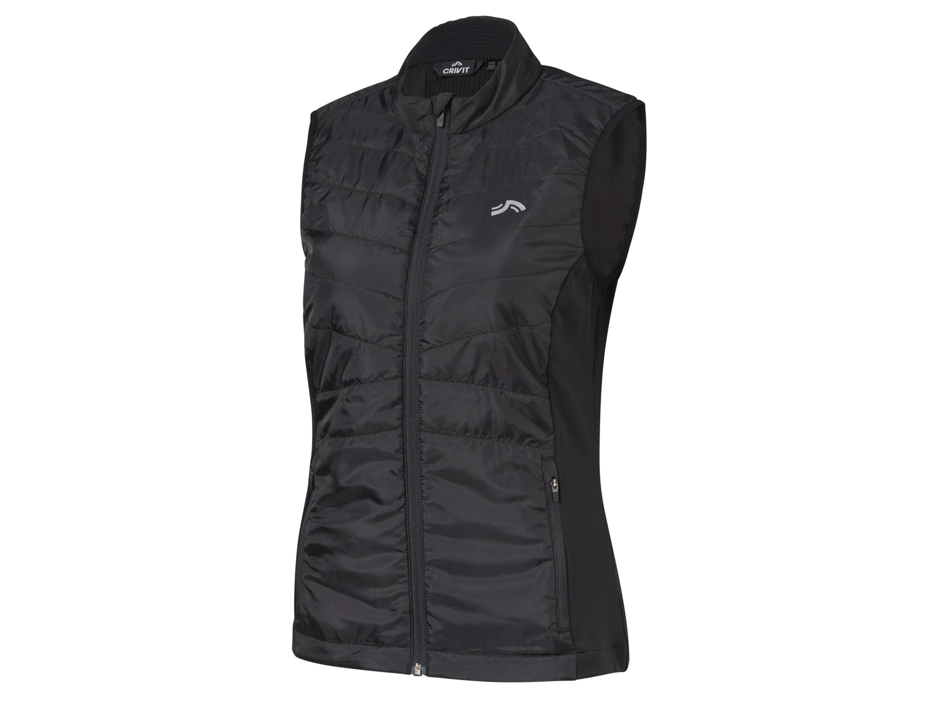 CRIVIT Doudoune technique sans manches femme (M(38/40), noir)
