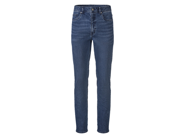 Un jean bleu.