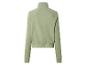 Sweat-shirt vert à col montant et manches raglan, vue de dos