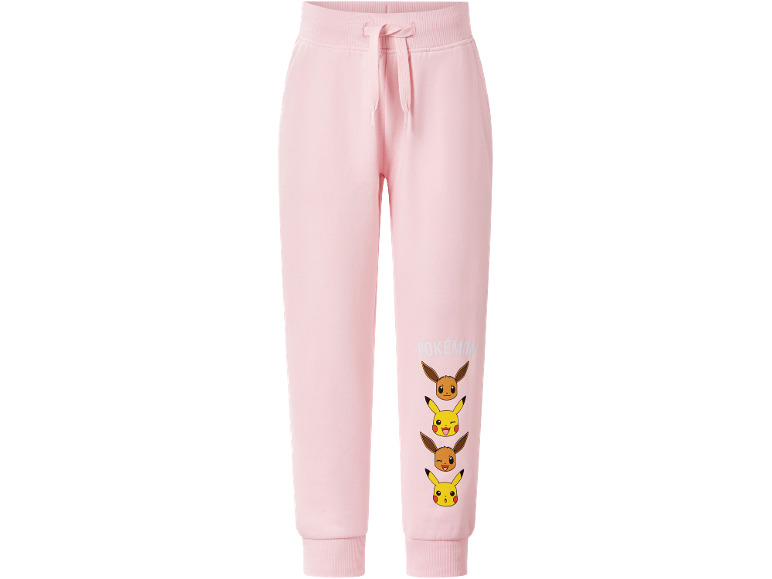 Pantalon de jogging rose pour enfants avec des personnages de dessins animés