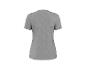 T-shirt basique gris à manches courtes pour femme, vue arrière.