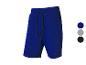 Shorts de sport bleus avec cordon, disponibles en d'autres couleurs.