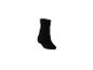 Chaussette noire sur fond blanc