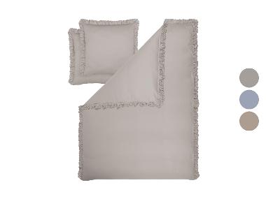 LIVARNO® Parure de lit en satin de microfibre, 240 x 220 cm