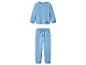 Ensemble de survêtement bleu pour enfant avec sweat-shirt et pantalon de jogging.