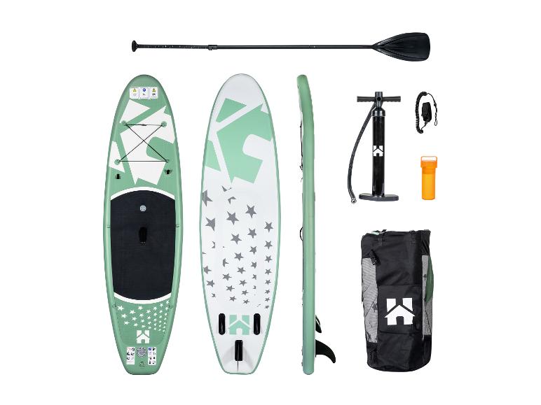 Planche de Stand Up Paddle HOME DELUXE Moana vert menthe avec accessoires.