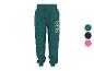 Pantalon de jogging enfant vert foncé avec motifs dinosaures et écusson de personnage de dessin animé
