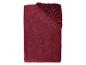 Drap-housse en peluche couleur bordeaux