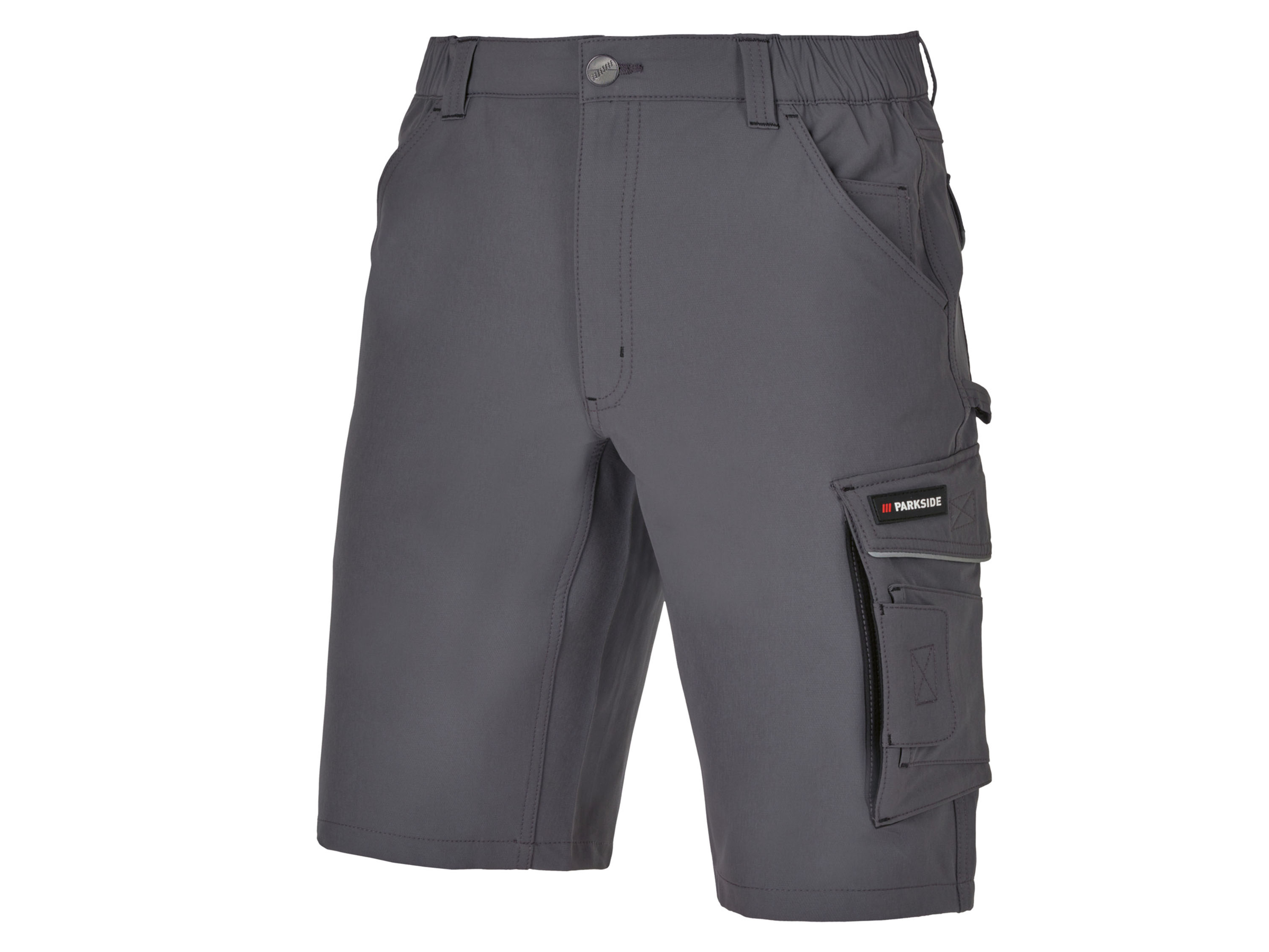 PARKSIDE® Bermuda de travail polyvalent homme (gris, 48)