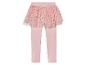 Leggings roses avec une jupe en tulle à étoiles