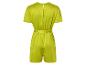 Combinaison courte vert lime en satin.