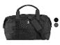 Un sac de voyage noir avec une bandoulière.