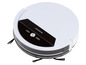 Un aspirateur robot Silvercrest blanc.