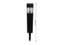 Lampe solaire de jardin noire de 39 cm de haut.
