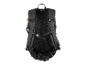 Sac à dos noir avec panneau arrière en mesh.