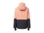 Veste de ski rose à capuche