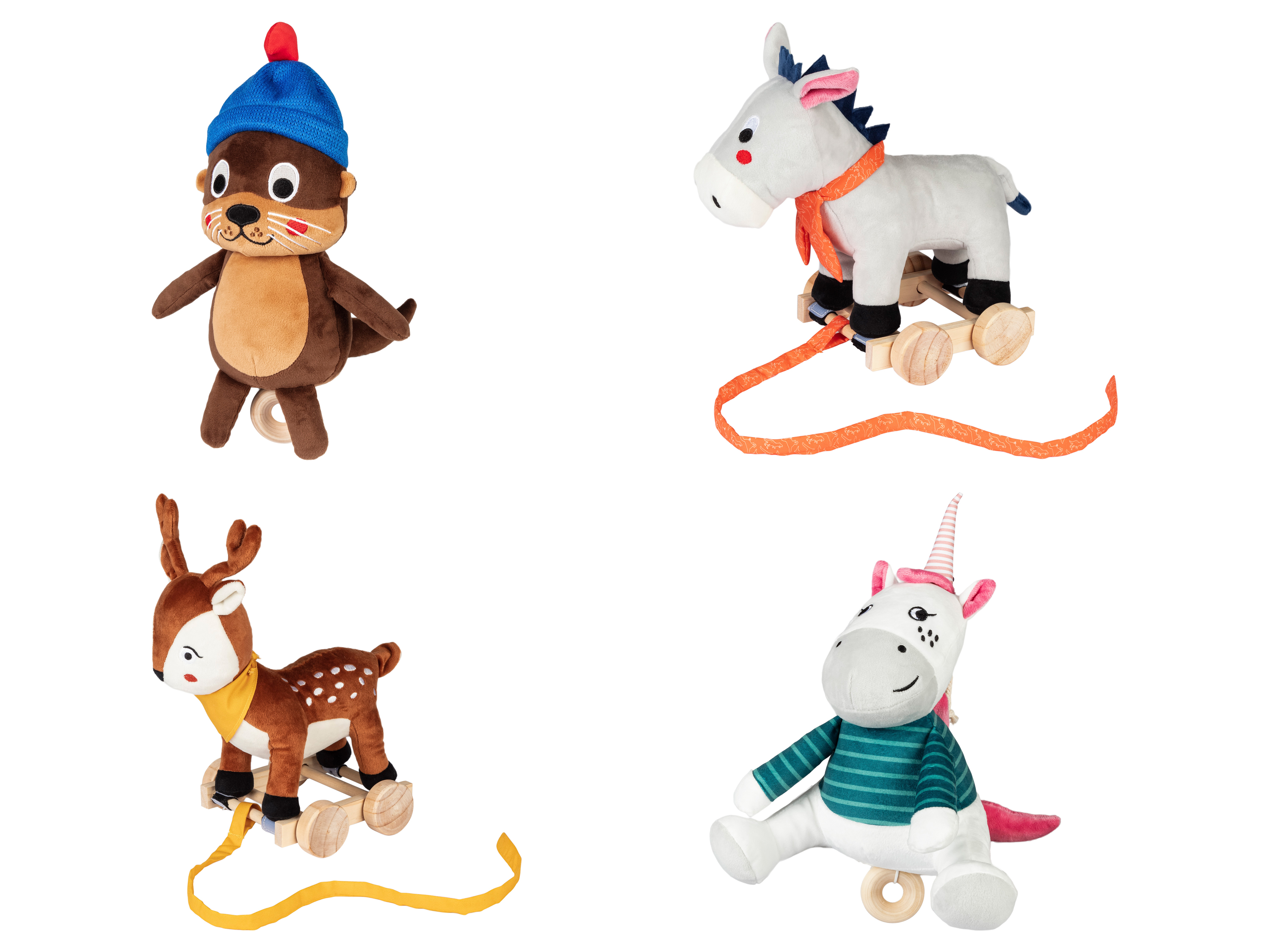 lupilu® Animal à tirer ou animal musical
