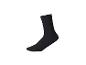 Chaussette noire sur fond blanc