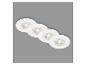 Lot de quatre spots LED encastrables ronds blancs BRILONER.
