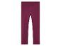 Un legging de couleur bordeaux.