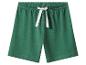 Short vert avec taille élastique et cordon de serrage blanc