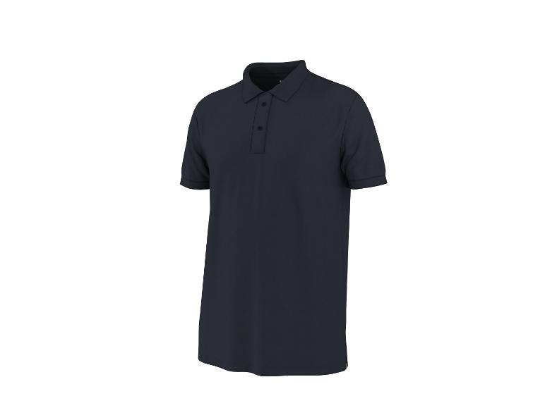 Polo à manches courtes bleu foncé